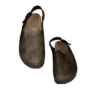 Birkenstock Bronze Mules